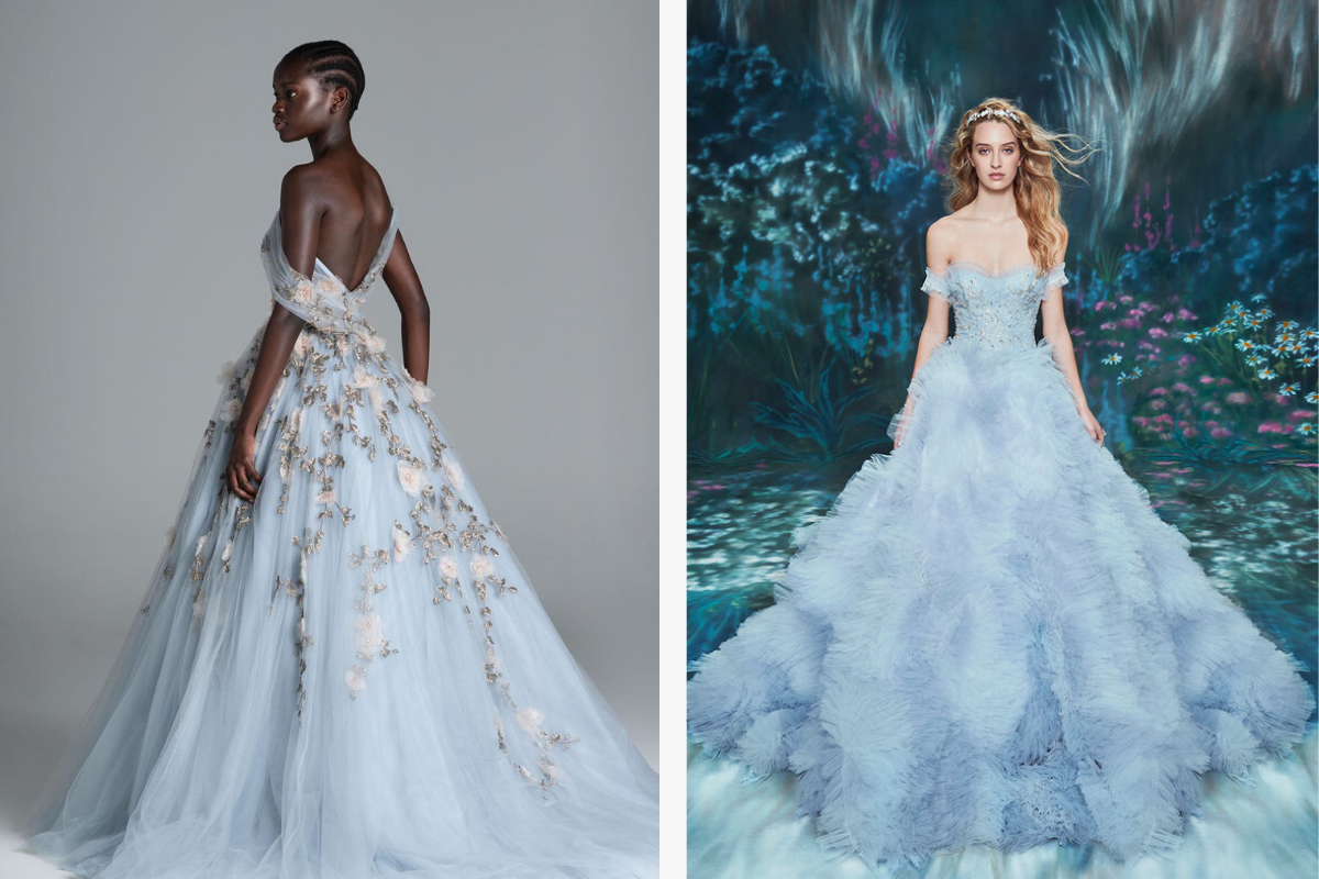 Blue gowns