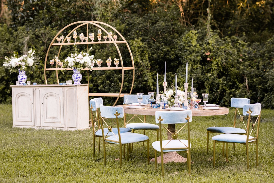 Wedding set up and bar