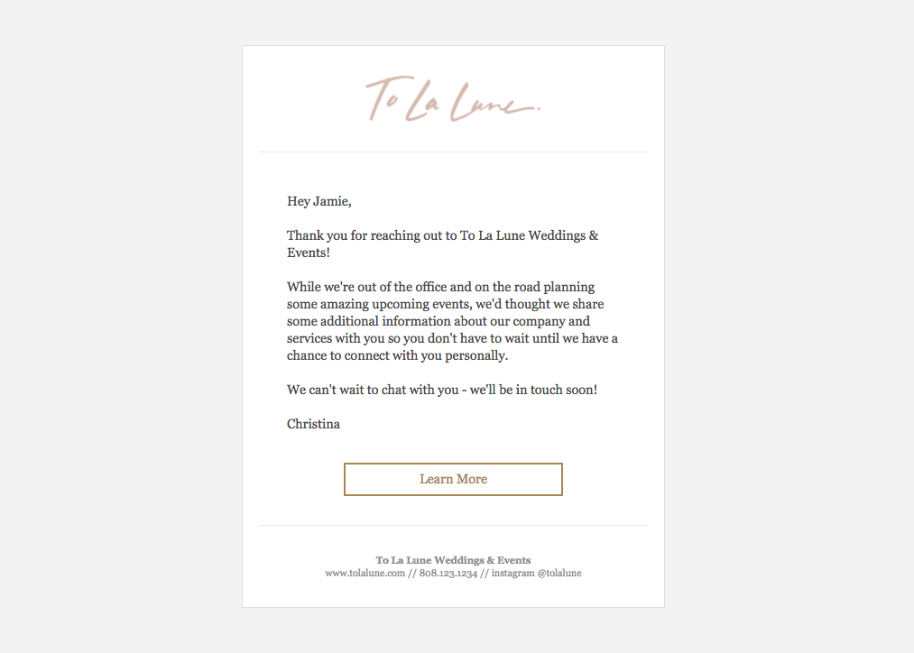 Auto Respond Email