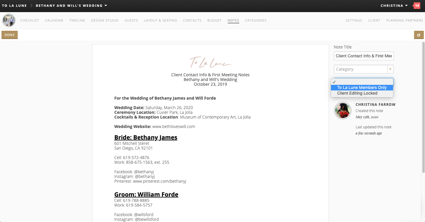 Aisle Planner Notes