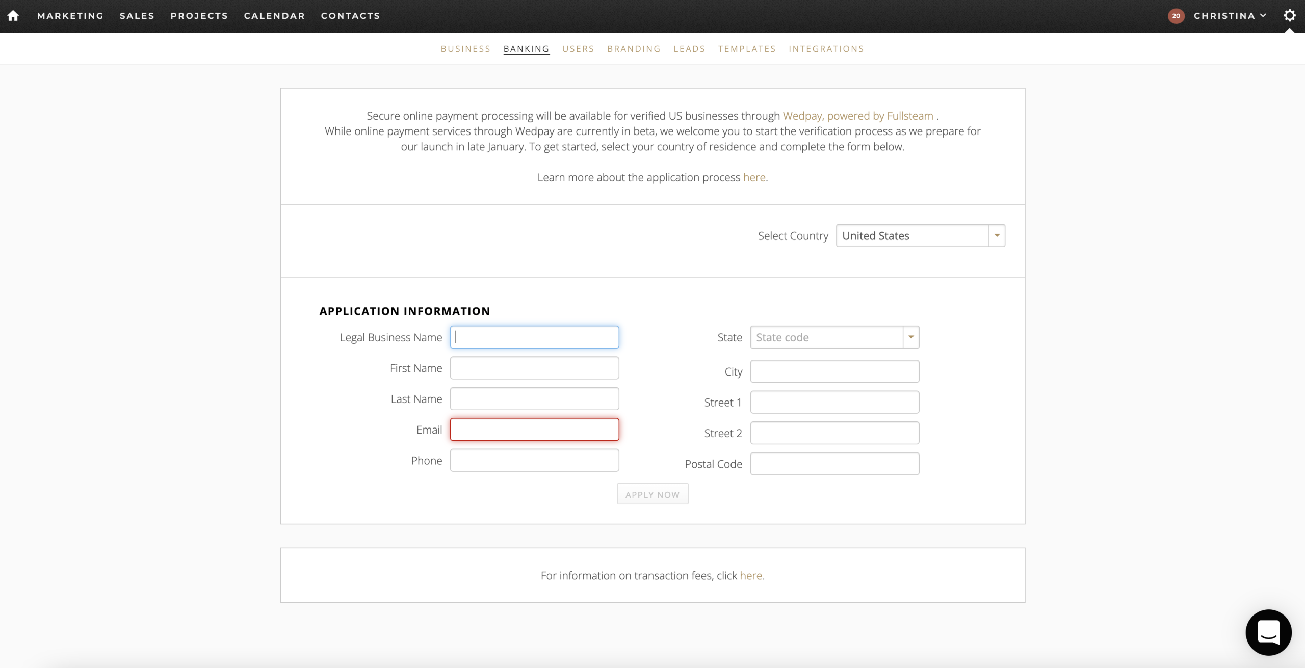 Apply for Wedpay
