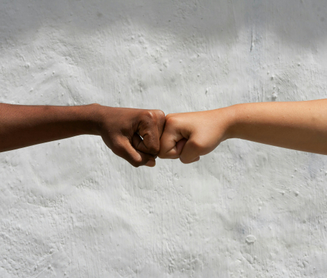 Joined hands