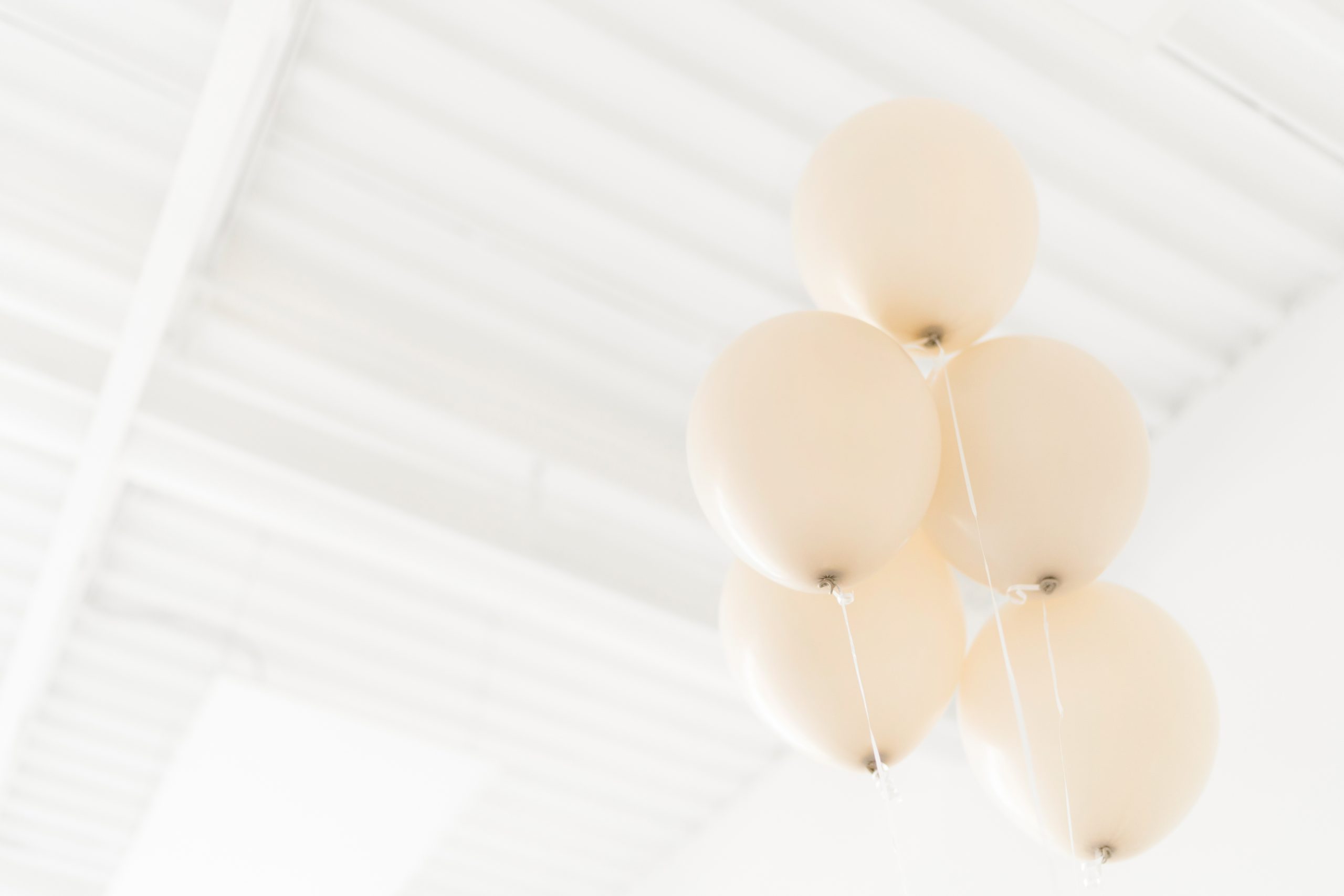 Peach balloons