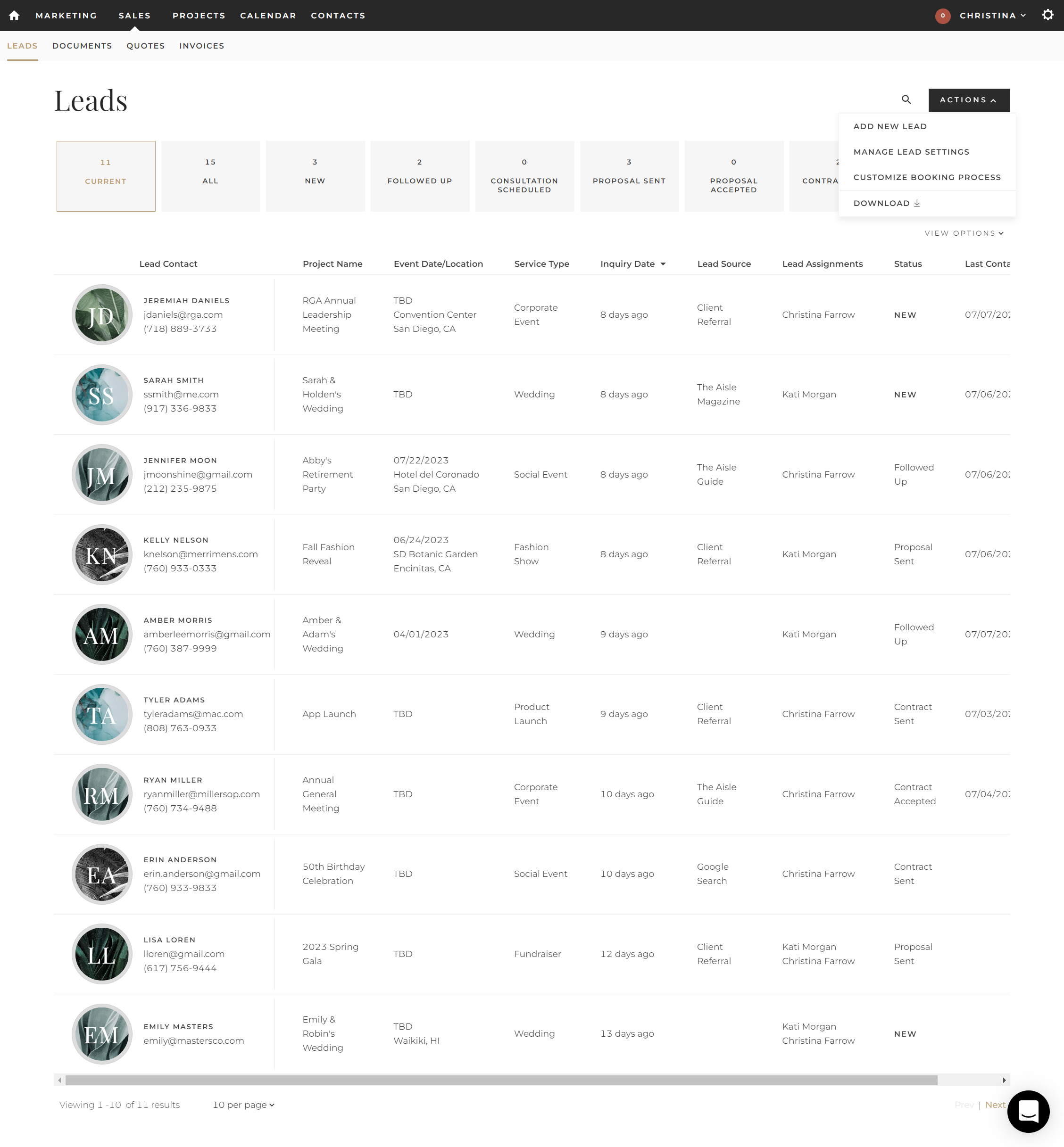 New Lead Index